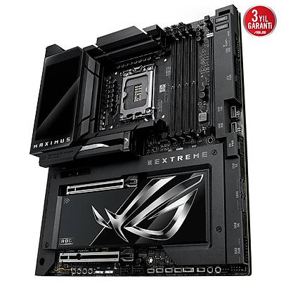 ASUS MB ROG MAXIMUS Z890 EXTREME INTEL Z890 LGA1851 DDR5 8800 HDMI 2XTHUNDERBOLT 5 6X M2 USB3.2 WIFI 7 + BT AURA RGB 10GBT + 2.5GBIT LAN ATX 24+1+2+2 G AAMALARI THUNDERBOLT 5 LCD EKRAN