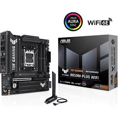 ASUS TUF GAMING B850M PLUS AMD B850 AM5 DDR5 8000 DP HDMI 3x M2 USB3 2 Gen 2x2 AURA RGB 2 5Gbit LAN mATX 14+2+1 G�� A�amalar� 1xGen5 M2 Ready for Advanced AI PC