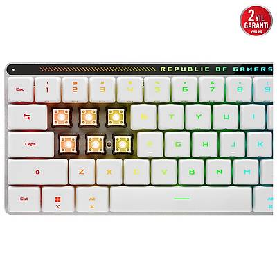 ASUS ROG FALCHION RX WIRELESS LOW PROFILE AURA SYNC OYUNCU KLAVYES�