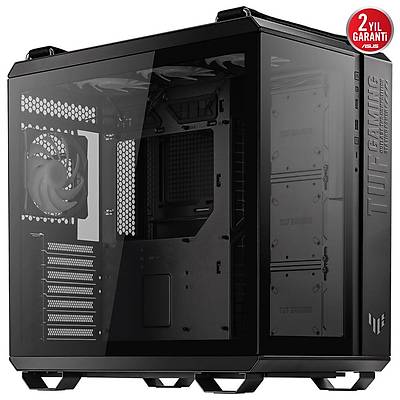 ASUS TUF GAMING GT502 PANAROM�K TEMPERL� CAM USB TYPE-C ATX / MICRO-ATX / MINI-ITX FANLI KASA