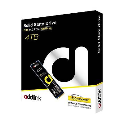 ADDLINK AD4TBS95M2P 4TB M.2 2280 PCIe GEN4X4 NVMe 1.4 R:7200 W:6500 With DRAM