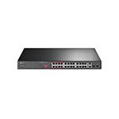 TP-LINK TL-SL1226P 24-Port 10/100Mbps + 2-Port Gigabit Unmanaged PoE+ Switch