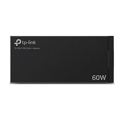 TP-LINK TL-POE170S Hi-PoE/PoE++ Injector Gigabit Adapter, 802.3af/at/bt Compliant, 60W
