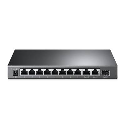 TP-LINK TL-SL1311MP 8 PORT 10/100 + 2 PORT GIGABIT +1 PORT SFP YONETILEMEZ POE SWITCH