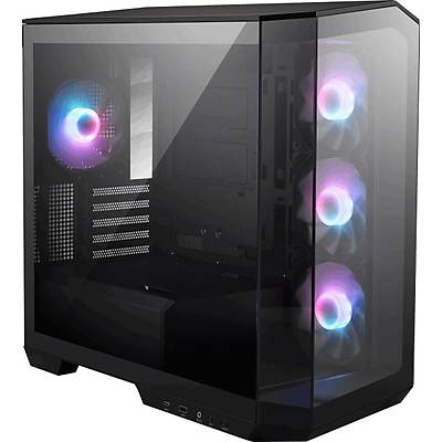 MSI MAG PANO M100R PZ Temperli Cam 3x120mm 1x120mm ARGB Fan  650W Bronz mATX Panoramik Bilgisayar Kasas�