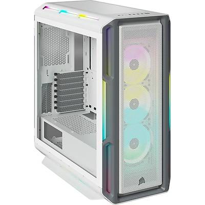 CORSAIR CASE - CC-9011231-WW iCUE 5000T RGB Tempered Glass Mid-Tower ATX PC Case  White