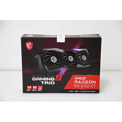 MSI VGA RADEON RX 6750 XT GAMING X TRIO 12G RX6750XT 12GB GDDR6 192B PCIE 4.0 X16 (3XDP 1XHDMI)