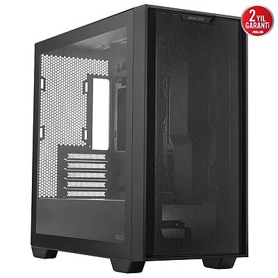 ASUS A21 PLUS 360 MM SOUTUCU ALANI, 380 MM UZUNLUA KADAR EKRAN KARTI VE STANDART ATX PSU DESTEKL GZL KABLO BLMEL MICRO-ATX FANLI KASA