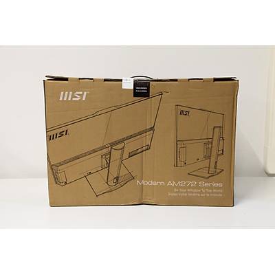 MSI MODERN AM272P 12M-1209TR 27 FHD 16:9 (1920X1080) I7-1255U 16GB DDR4 1000GB SSD W11H BEYAZ AIO PC