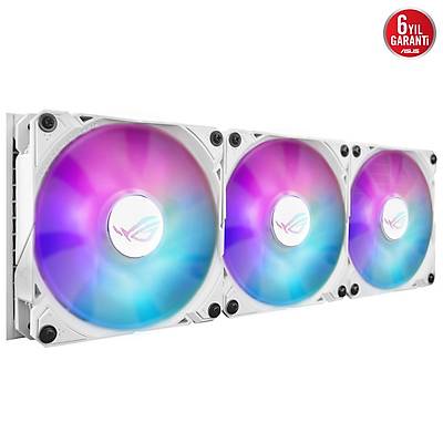 ASUS ROG RYUO III 360 ARGB ANIME MATRIX LED EKRAN ADRESLENEBLR RGB FAN ROG ARGB CPU SOUTUCUSU BEYAZ