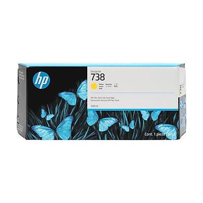 HP 676M8A Yellow DesignJet Ink Kartu (738)