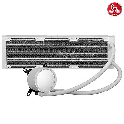 ASUS ROG RYUO III 360 ARGB ANIME MATRIX LED EKRAN ADRESLENEBLR RGB FAN ROG ARGB CPU SOUTUCUSU BEYAZ