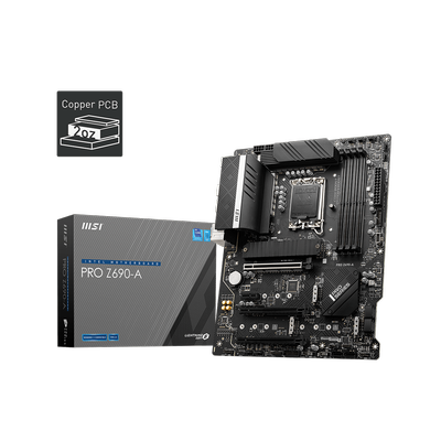 MSI PRO Z690-A DDR5 6400MHZ 1XHDMI 1XDP 4XM.2 USB 3.2 ATX 1700P