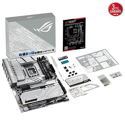 ASUS MB ROG MAXIMUS Z890 APEX INTEL Z890 LGA1851 DDR5 9000 HDMI 2XUSB4 6X M2 USB3.2 WI-FI 7 -BT AURA RGB 5GBIT LAN ATX 22+1+2+2 G�� A�AMALARI THUNDERBOLT 4 QUICK CHARGE 4+ �LE 60W KADAR USB �IKI�I ASUS AI ADVISOR