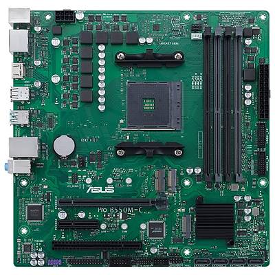 ASUS PRO B550M-C CSM AMD B550 AM4 DDR4 4800 2XDP HDMI FT M2 USB3.2 PCI TPM MATX PCIE 4.0 128GBA KADAR RAM DESTE ASUS CONTROL CENTER EXPRESS HEDYEL!