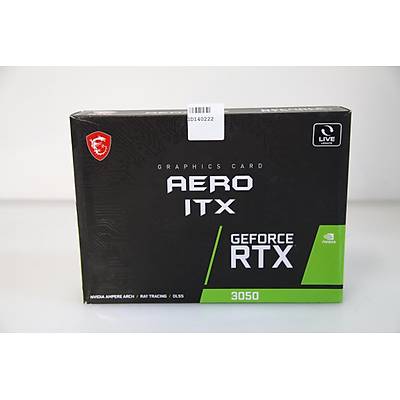 MSI VGA GEFORCE RTX 3050 AERO ITX 8G RTX3050 8GB GDDR6 128B DX12 PCIE 4.0 X8 (3XDP 1XHDMI)