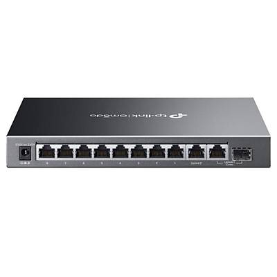 TP-LINK OMADA ES210GMP 10 PORT GIGABIT + 8-PORT POE+ Y�NET�LEB�L�R 123W POE METAL KASA SWITCH