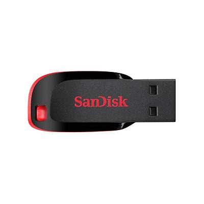 SANDISK SDCZ50-128G-B35 128GB Cruzer Blade USB2.0 Siyah USB Bellek