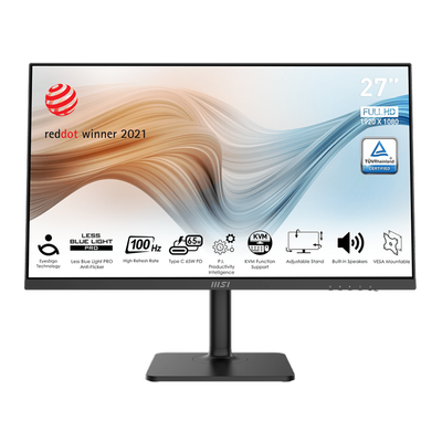 27 MSI MODERN MD272XP 1920x1080 (FHD) FLAT IPS 100HZ ANTI-GLARE TYPE-C MONITOR