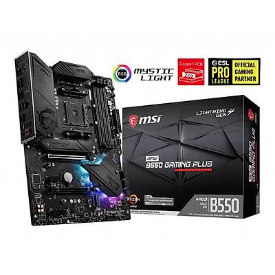 MSI MAG B550 GAMING PLUS AM4 DDR4 4400(OC) HDMI DP M.2 USB3.2 RGB ATX