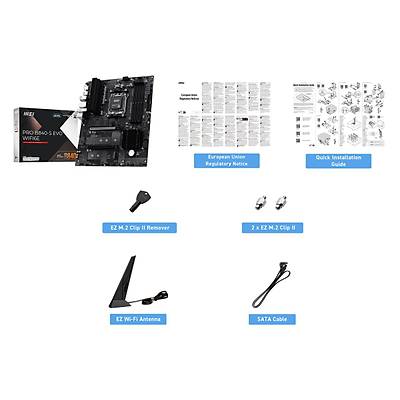 MSI PRO B840-S EVO WIFI6E AM5 DDR5 8000MHZ(OC) HDMI 3X M.2 USB 10GBS 2.5G LAN WI-FI 6E ATX