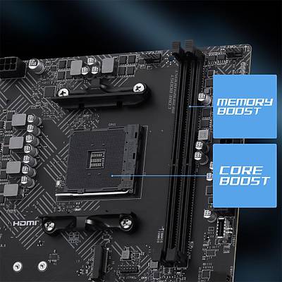 MSI MB PRO B550M-B AM4 DDR4 4600(OC) HDMI DP 2x M.2 USB 5Gbps mATX Anakart