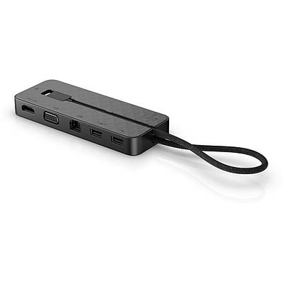 HP 1PM64AA USB-C Mini Kablolu Yerle�tirme �stasyonu Siyah