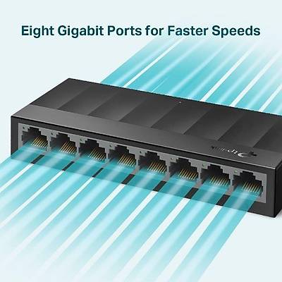 TP-LINK LS1008G 8-Port 10/100/1000Mbps Masa�st� Switch