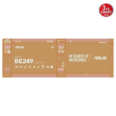 ASUS KURUMSAL BE249CGN 23.8 inc IPS D���k Mavi I��k Pivot Docking Monit�r