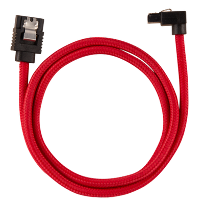 Corsair CC-8900284 Premium SATA 6Gbps 60cm 90 Derece Balantl Kablo Seti Krmz