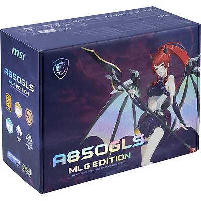 MSI A850GLS MLG EDITION PCIE5 850W 80+ GOLD ATX 3.1 PCIe 5.1 12V-2x6� POWER SUPPLY