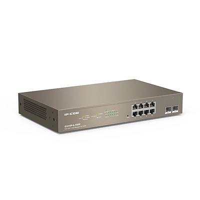IP-COM G3310P-8-150W 8 PORT GIGABIT + 2X1GB SFP UPLINK CLOUD Y�NET�LEB�L�R RACKMOUNT 130W POE SWITCH