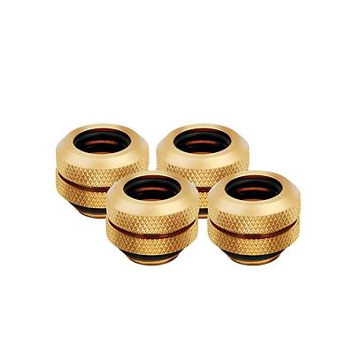 Corsair CX-9052002-WW Fitting (hard tube),XF Hardline 4-pack (12mm OD compression; gold)
