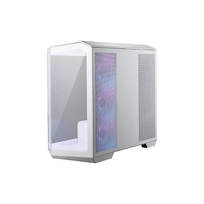 MSI MAG PANO M100R PZ WHITE Temperli Cam 3x120mm 1x120mm ARGB Fan Matx Beyaz Panoramik Gaming Bilgisayar Kasas�