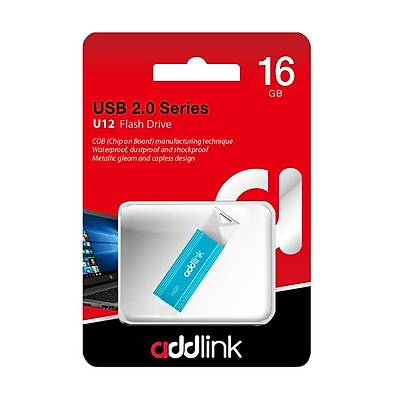 ADDLINK AD16GBU12A2 16GB USB 2.0 U12 20MB/s-10MB/s Flash Drive Aqua