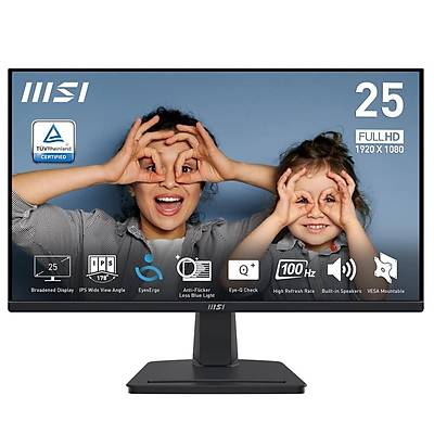 24.5 MSI PRO MP251 FLAT 1920X1080 (FHD) IPS 100HZ 1MS ANTI-GLARE MONITOR