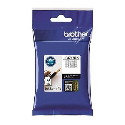 BROTHER LC3717BK Çok Fonksiyonlu Renkli Yazıcı Kartuşu Siyah