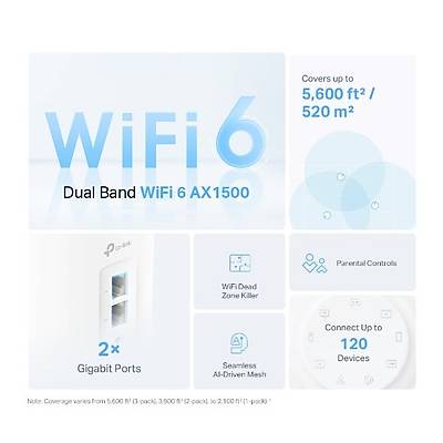 TP-LINK DECO X10 AX1500 MBPS TUM EV WI-FI 6 S�STEM� (TEKL�)