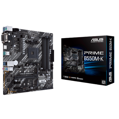 ASUS PRIME B550M-K DDR4 4600MHZ 1XVGA 1XHDMI 1XDVI 2XM.2 USB 3.2 MATX AM4