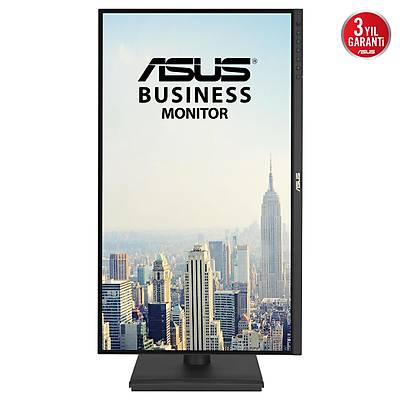 ASUS KURUMSAL BE27ACGN 27 inc IPS 2560x1440 5ms 120Hz 350cd DP HDMI USB-C RJ45 Hoparl�r VESA 3YIL D���K MAV� I�IK EYE CARE P�VOT DOCKING MON�T�R