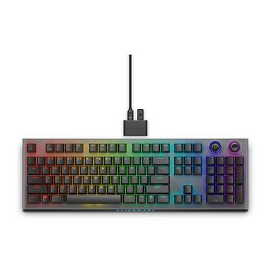 DELL 545-BBFL Alienware �� Modlu Kablosuz Oyun Klavyesi AW920K ABD QWERTY siya