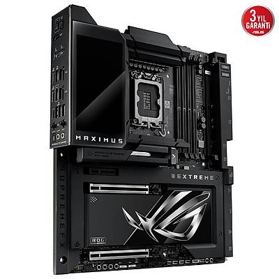 ASUS MB ROG MAXIMUS Z890 EXTREME INTEL Z890 LGA1851 DDR5 8800 HDMI 2XTHUNDERBOLT 5 6X M2 USB3.2 WIFI 7 + BT AURA RGB 10GBT + 2.5GBIT LAN ATX 24+1+2+2 G AAMALARI THUNDERBOLT 5 LCD EKRAN