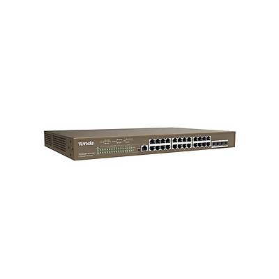 TENDA TEG5328P-24-410W 24 Port Gigabit Ynetilebilir PoE Switch