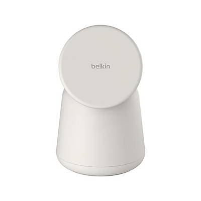 Belkin WIZ020 Boostcharge Pro Kablosuz 2'si 1 arada Magsafe 15W �arj Istasyonu - Krem