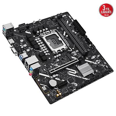 ASUS PRIME H810M-K INTEL H810 LGA1851 DDR5 6400 HDMI VGA M2 USB3.2 AURA RGB MATX 6+1+1+1 G�� A�AMALARI 1 X USB 5GBPS USB TYPE-C BA�LI�I READY FOR ADVANCED AI PC