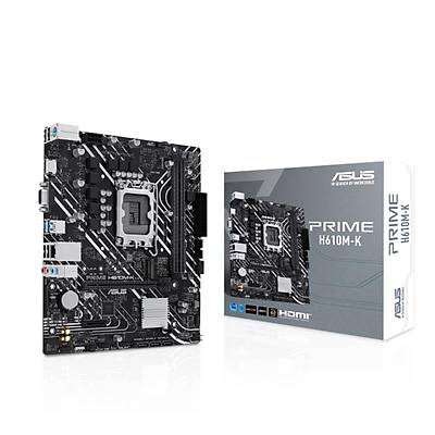 ASUS PRIME H610M-K DDR5 5600MHZ 1XVGA 1XHDMI 1XM.2 USB 3.2 MATX 1700P (13. VE 12.NESL LEMC UYUMLU)