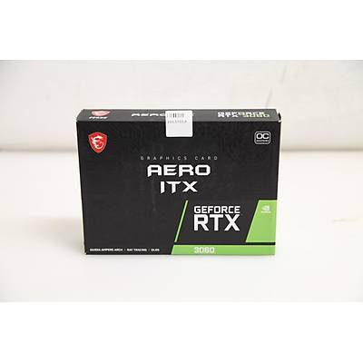 MSI VGA GEFORCE RTX 3060 AERO ITX 12G OC RTX3060 12GB GDDR6 192B DX12 PCIE 4.0 X16 (3XDP 1XHDMI)