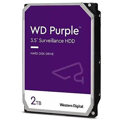 WD 2 TB 3.5 PURPLE SATA3 5400RPM 64MB 7/24 GUVENLIK WD23PURZ (3 YIL RESMI DIST GARANTILI)