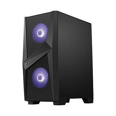 MSI MAG FORGE 100M TEMPERLI CAM 2X120MM 1X120MM ARGB FAN PSU YOK GAMING S�YAH KASA