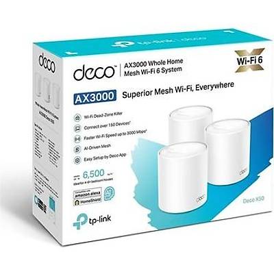 TP-LINK Deco X50(3-pack) AX3000 Whole Home Mesh Wi-Fi 6 System